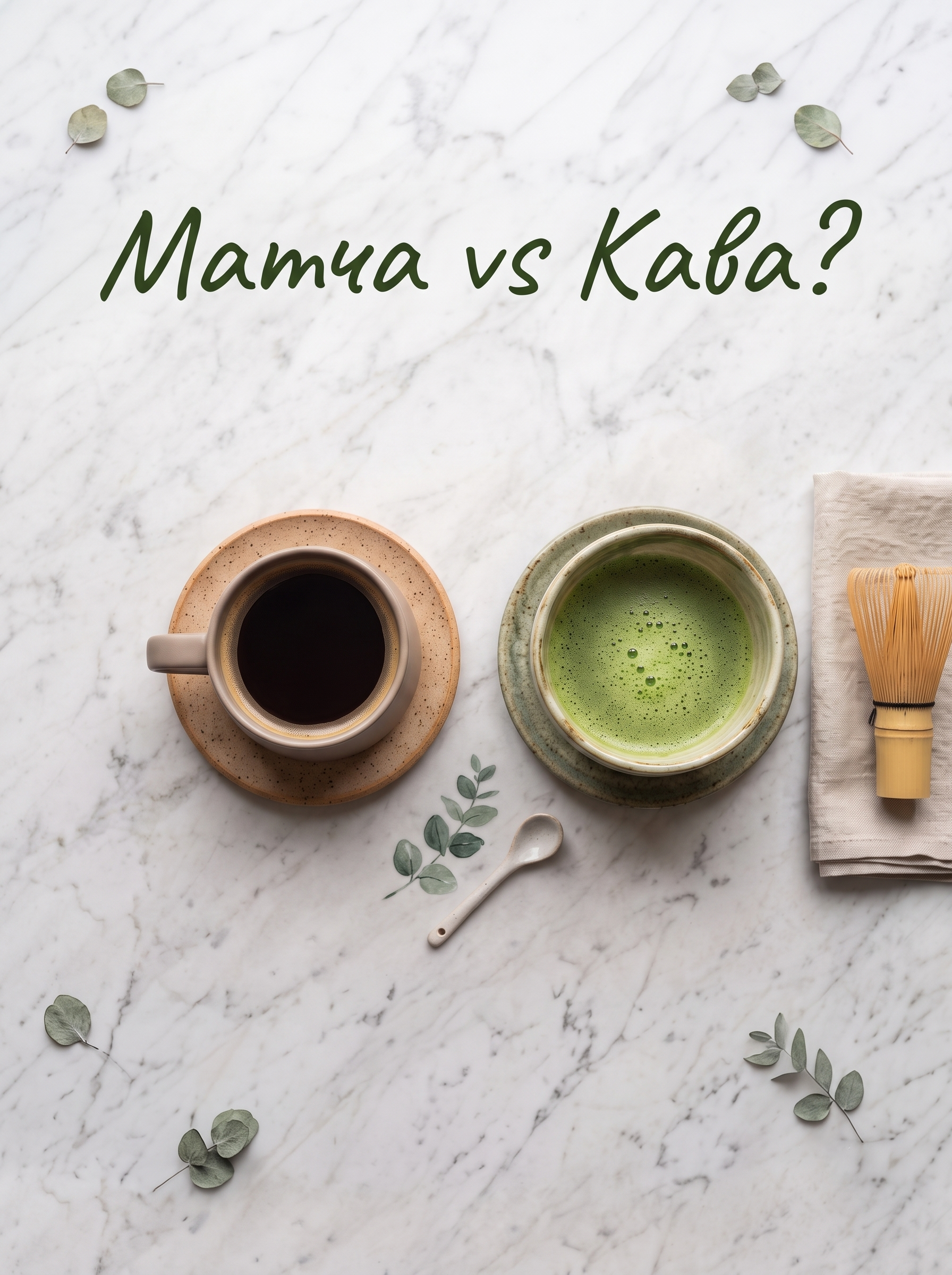 Матча vs кава. Що вибрати для енергії, фокусу і здоров’я?